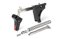 PRO Flat Drop-In Trigger, Ultimate Kit, Fits Glock 9MM Gen 1-3, Black w/ Red Safety FFT-PRO-ULT-3G9-B-R