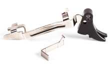 Fulcrum Trigger Bar Kit, Adjustable 2-6 lbs, Small, Black w/ Black Safety, Includes Zev PRO Connector FUL-ADJ-BAR-SM-B-B