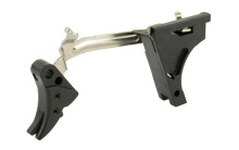 Fulcrum Drop in Trigger Kit, Adjustable 2-6 lbs, Fits Glock 10MM Gen 1-3, Black w/ Black Safety FUL-ADJ-DRP-10-B-B