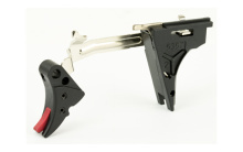 Fulcrum Drop in Trigger Kit, Adjustable 2-6 lbs,Fits Glock 9MM Gen 4, Black w/ Red Safety FUL-ADJ-DRP-4G9-B-R