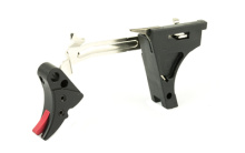 Fulcrum Drop in Trigger Kit, Adjustable 2-6 lbs,Fits Glock 9MM Gen 1-3, Black w/ Red Safety FUL-ADJ-DRP-9-B-R
