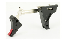 Fulcrum Drop in Trigger, Ultimate Kit, Adjustable 2-6 lbs, Fits Glock 9MM Gen 1-3, Black w/ Red Safety FUL-ADJ-ULT-9-B-R