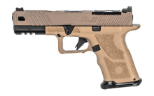 O.Z-9 Compact, Covert, Semi-automatic Pistol, 9MM, 4.5" Black Barrel, Steel Frame, Polymer Grip, Flat Dark Earth Finish, 15Rd OZ9-STD-COVERT-FDE-B