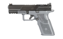 OZ9 Compact, Semi-automatic, Striker Fired, Polymer Frame Pistol, Compact, 9MM, 4.16" Barrel, Black Slide/Gray Grip, X Grip, Compact Slide, Trigger Safety, Fiber Optic Front Sight, 17 Rounds, 2 Magazines OZ9C-X-CPT-COM-G