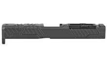 Orion Stripped Slide w/ RMR Cover Plate, Fits Glock 19 Gen 5, Black Finish SLD-Z19-5G-ORION-RMR-DLC
