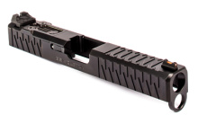 For Gen 4 Glock 17, Enhanced Socom, Complete Slide, Includes Sights, Delta Point Pro Cover Plate and Zev Upper Parts Kit, Black Finish SLD.KIT-Z17-4G-ESOC-DPP-DLC