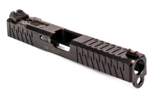 For Gen 3 Glock 19, Enhanced Socom, Complete Slide, Includes Sights, Delta Point Pro Cover Plate and Zev Upper Parts Kit, Black Finish SLD.KIT-Z19-3G-ESOC-DPP-DLC