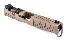 For Gen 4 Glock 19, Enhanced Socom, Complete Slide, Includes Sights, RMR Cover Plate and Zev Upper Parts Kit, Flat Dark Earth Finish SLD.KIT-Z19-4G-ESOC-RMR-FDE