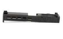 For Gen 4 Glock 17, Dragonfly Absolute Co-witness RMR Cut w/Cover, Black Finish, Complete Slide, Includes Sights, RMR Cover Plate And Zev Upper Parts Kit SLD.KIT-Z17-4G-DFLY-RMR-CW.ABS-DLC