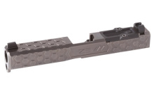 Hex Absolute Co-witness RMR Cut w/Cover, Complete Slide, For Gen 4 Glock 17, Gray Finish SLD.KIT-Z17-4G-HEX-RMR-CW.ABS-GRY
