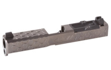 Hex Absolute Co-witness RMR Cut w/Cover, Complete Slide, For Gen 3 Glock 19, Gray Finish SLD.KIT-Z19-3G-HEX-RMR-CW.ABS-GRY