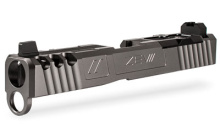 Spartan Absolute Co-witness RMR Cut w/Cover, For Gen 3 Glock 19, Grey Finish, Complete Slide, Includes Sights, RMR Cover Plate And Zev Upper Parts Kit SLD.KIT-Z19-3G-SPART-RMR-CW.ABS-GRY