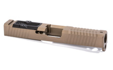 Complete Slide, For Glock 19, Tri-lo Absolute Co-witness RMR Cut w/Cover, ZEV Striker, ZEV 3.5lb Striker Spring, ZEV FPS and Spring, Flat Dark Earth Finish SLD.KIT-Z19-3G-TRI-RMR-CW.ABS-FDE