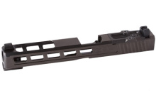 For Gen 3 Glock 34, Dragonfly Absolute Co-witness RMR Cut w/Cover, Black Finish, Complete Slide, Includes Sights, RMR Cover Plate And Zev Upper Parts Kit SLD.KIT-Z34-3G-DFLY-RMR-CW.ABS-DLC