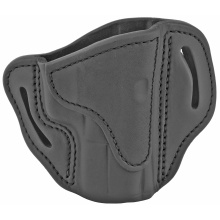 BH2.1, Belt Holster, Right Hand, Black, Leather, Fits 1911 Officer with Rail / Glock 17, 19, 19x, 23, 25, 26, 27, 28, 29, 30, 32, 33, 45, 48 / FN FNS-9 / Ruger SR9, SR40, SR22 / S&W MP9, MP40, MP40c, Shield, 5903 / Sig Sauer P225-A1, P228, P229, P229c /