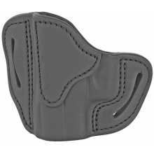 BHC, Belt Holster, Left Hand, Stealth Black, Leather, Fits 1911 3" / Bersa Thunder 380 / Glock 42, 43, 43x / Kahr CW45, K9 / Kimber Micro 380, Micro 9, Ultra Carry / Ruger LC9, SR22, SR1911 / Sig Sauer P238, P365, Ultra Nitron / Walther PPK / And similar