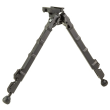HT-10 Hunting Bipod, ARCA Mount, 11" Minimum Height, 20.75" Maximum Height, Anodized Finish, Black HTAB-0010