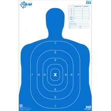 EZ AIM B27, Silhouette, Paper Target, 23x35", 50 Pack, Blue 15745