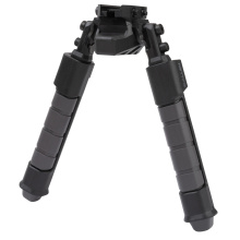 Helix Rifle Bipod, Bipod, Fits Picatinny Rail, Matte Finish, Black and Gray, Silicone Hand Placement Area 5202