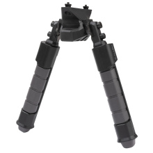 Helix Rifle Bipod, Bipod, Fits M-LOK Rail, Matte Finish, Black and Gray, Silicone Hand Placement Area 5203