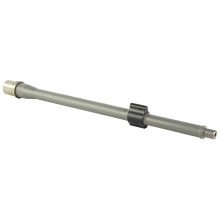 Premium Series, Hanson Profile Barrel, 223 Wylde, Fits AR15, 14.5" Threaded Barrel, 1/2x28 Thread Pitch, 1:8" Barrel Twist, Mid-Length Gas System, Stainless Bead Blasted Finish, Silver, Included Low Profile Gas Block BABL223008P