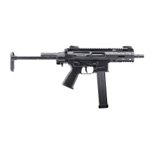 SPC45, Semi-automatic Rifle, SBR, 45ACP, 4.5" Barrel, Anodized Finish, Black, Collapsible Stock, 1 Magazine, 15 Rounds BT-SPC45-SBR-TELE