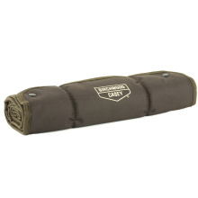 Waxed Canvas Long Gun Cleaning Mat With Snap Closure 16x54 Inches