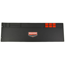Rifle Cleaning Mat, 36"x11", Chemical Resistant Rubber, Black/Red BC-30350