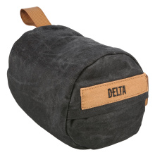 Steady Shot Delta, Heavyweight, Polymer Filled Shooting Bag, Waxed Canvas, Black, Zippered Access Pocket, Large Handle, Sling Loop, Carabine Loop BC-BAG-SSDMH