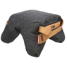 Steady Shot Echo, Heavy, Polymer Fill Shooting Bag, Waxed Canvas, Black, Zippered Access Pocket, Large Handle, Sling Loop BC-BAG-SSEH