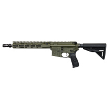 RECCE-11 MCMR, Semi-automatic, SBR, .223 Remington/5.56 NATO, 11" Barrel, Cerakote Finish, Olive Drab Green, Black BCM Gunfighter MOD 0 Stock, Black BCM Gunfighter MOD 4 Grip, Olive Drab Green 13" BCM Gunfighter MCMR M-LOK Handguard, HUXWRX Flash Hider,