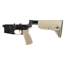 BCM, Semi-automatic, Complete Lower Receiver, 223 Remington, 556NATO, N/A, Flat Dark Earth, BCM, N/A, BCM lrg-stk-mod-0-fde
