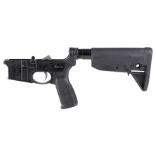 Bravo Company, Complete Lower Receiver, AR-15, Multi Caliber, Anodized Finish, Black, BCM MK2 Recoil Mitigation System, BCM MOD 0 Stock, 7075 T6 Aluminum, Factory Cosmetic Blem BCMLRG-RMS-STK-MOD-0-BLK-COSMO
