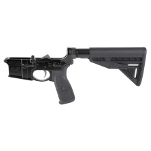 Bravo Company, Complete Lower Receiver, AR-15, Multi Caliber, Anodized Finish, Black, BCM Mod 3 Stock, 7075 T6 Aluminum, Factory Cosmetic Blem BCMLRG-STK-MOD-3-BLK-COSMO