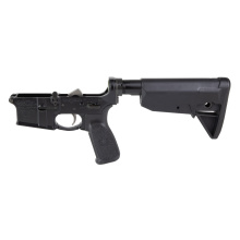 Bravo Company, Complete Lower Receiver, AR-15, Multi Caliber, Anodized Finish, Black, BCM Mod 0 Stock, 7075 T6 Aluminum, Factory Cosmetic Blem BCMLRG-STK-MOD-0-BLK-COSMO