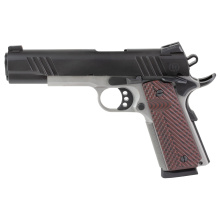 B1911, Rosewood, Single Action Only, Semi-automatic, Metal Frame Pistol, Full Size, 45ACP, 5" Barrel, Black Nitride Slide, Stainless Steel Frame, Tritium Front Night Sight, Ambidextrous Safety, Red VZ Grips, 8 Rounds, 1 Magazine B19117050BMBC
