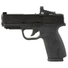BP CC, Double Action, Semi-automatic, Polymer Frame Pistol, Compact, 9MM, 4" Barrel, Matte Finish, Black, Fixed Sights, No Thumb Safety, 8 Rounds, 1 Magazine, Includes Crimson Trace Red Dot BP9MCCL