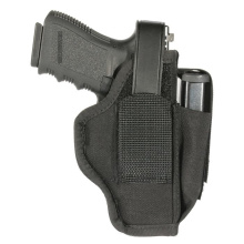 Nylon Ambidextrous Multi-Use Holster With Magazine Pouch for 3.25-3.75 Inch Barrel Medium/Large Autos Black