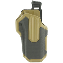 Omnivore Nonlight Multi-Fit Holster, NonLight, Belt Holster, Right Hand, Black/Tan, Fits More Than 150 Styles of Semi-Automatic Handguns with Accessory Rail, Hard, Thumb Actived Active Retention Mechanism 419000BCR