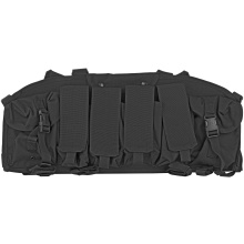 Commando Chest Harness, 4 Magazine Pouches, Black 55CO00BKA