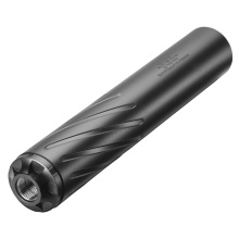 Banish 338, Suppressor, .223 to .338 Cal, 9.1" Length, 1.54" Diameter, Titanium Construction, Gun Kote Finish, Black, 5/8X24 Direct Thread Mount, 17.5oz 100000110955