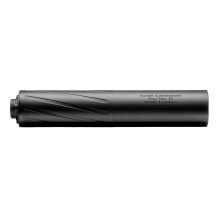 Banish 9, Suppressor, 9MM/300 Blackout, 6.8" Length, 1.35" Diameter, Titanium and Aluminum Construction, Cerakote Finish, Black, Includes 1/2X28 Piston Booster, 6.73oz 100000111369