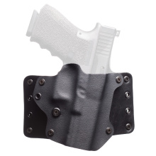 Leather Wing OWB Belt Holster, Fits FN Reflex, Black, Kydex and Leather, 1.75" Belt Loops, Straight Angle, Optics Cut, Tall Sights, Right Hand 156555