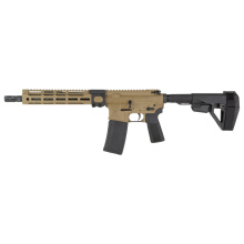 Spec 15 Kinetx, Semi-automatic, AR Pistol, 223 Remington/556NATO, 11.5" Barrel, Black/Tan, B5 Grip, SBA3 Pistol Brace, 30 Rounds, 1 Magazine BRO-S15-KTX-P-TCT-BLK