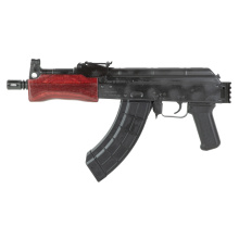 Mini Draco, Semi-automatic Pistol, 7.62X39, 7.75" Threaded Barrel, Russian Red Wood Handguards, Rear 1913 Picatinny Rail, Matte Finish, Black, 30 Rounds, 1 Magazine HG2137PR-N
