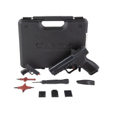 METE SF One Series, Semi-automatic, Striker Fired, Polymer Frame Pistol, Compact, 9MM, 4.1" Barrel,  Matte Finish, Black, Optics Ready, 15 Rounds, 1 Magazine, Includes MeCanik MO1 Optic HG56370SV-N