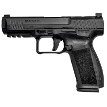 METE SF One Series, Striker Fired, Semi-automatic, Polymer Frame Pistol, Compact, 9MM, 4.19" Barrel, Cerakote Finish, Black, Optics Ready, 3-Dot White Sights, 15 Rounds, 1 Magazine HG5637OS-N