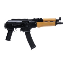 Draco 9S, Semi-automatic Pistol, AK, 9MM, 11" Threaded Barrel, Matte Finish, Black, Polymer Grip, Wood Handguard, Adjustable Sights, Manual Safety, 35 Rounds, 1 Magpul CZ Scorpion Magazine, Optic Ready HG6038-N