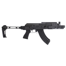 Tactical Draco, Semi-automatic, AK Style Pistol, Steel Frame, Full Size, 7.62X39, 7.5" Barrel, Anodized Finish, Black Linear Compensator, Polymer Grip, Strike Industries Bi-Folding Pistol Brace, Integrated Rear Sight, Adjustable Front Sight, Manual Safet