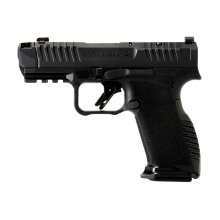 METE MC9 Prime Radian, Semi-automatic, Striker Fired, Polymer Frame Pistol, Compact, 9MM, 3.6" Barrel, Radian Ramjet and Afterburner Compensator, Night Fision Tritium Sights, Optics Ready, Matte Finish, Black, 17 Rounds, 2 Magazines HG8611-N